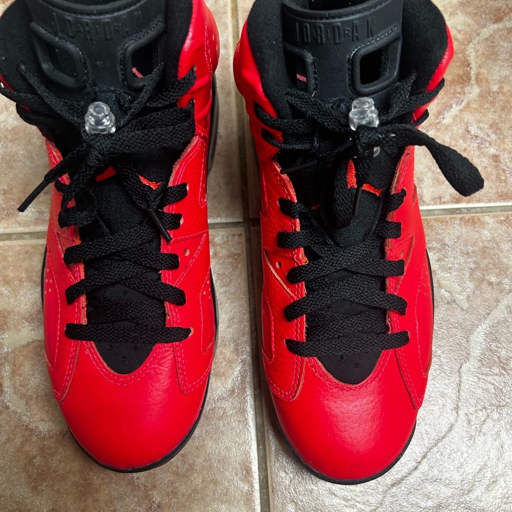 Jordan Athletic High-Top Red and Black Sneakers